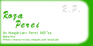 roza perei business card